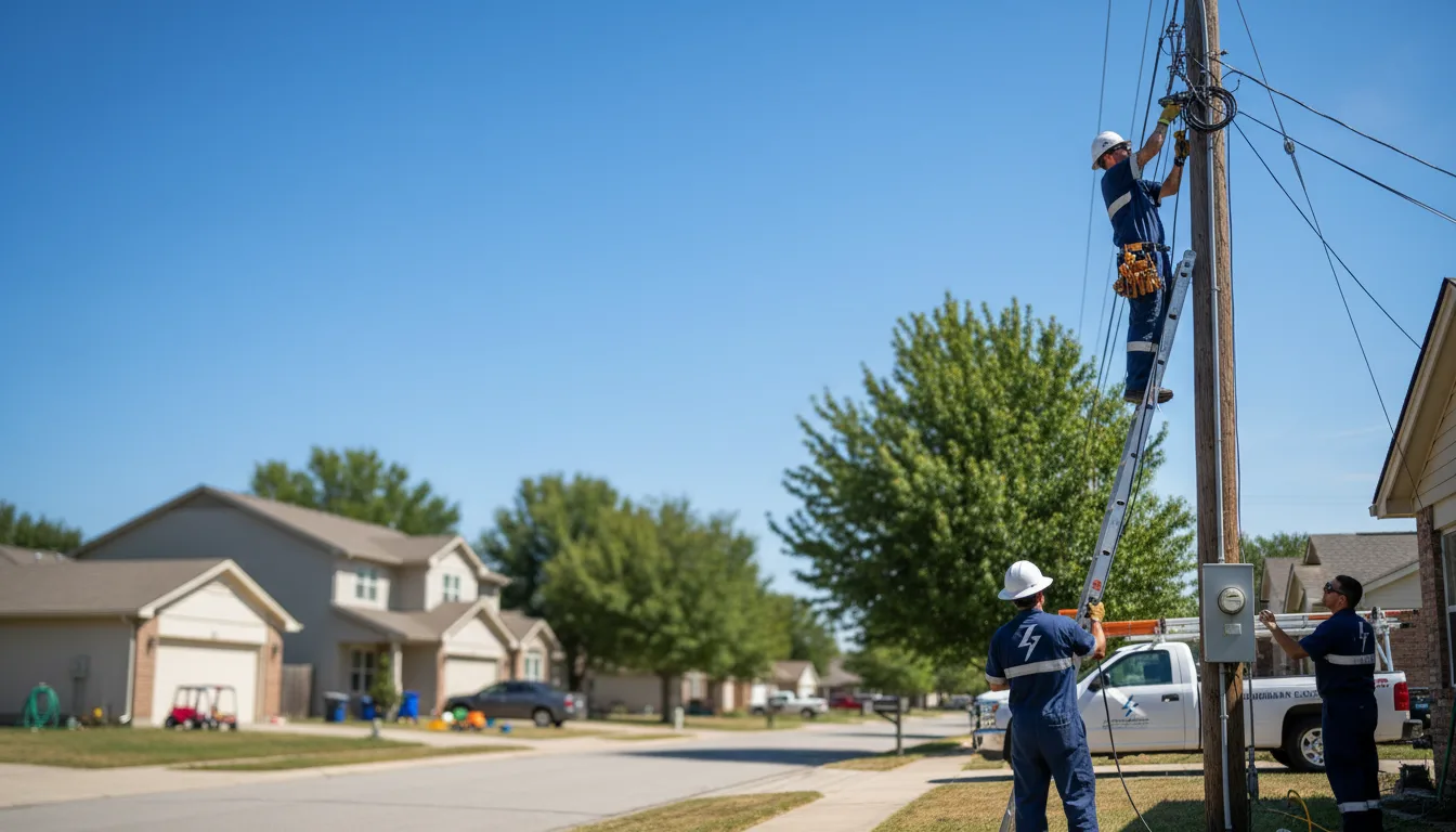 Residential electrician providing installation services in Yawkey, WV